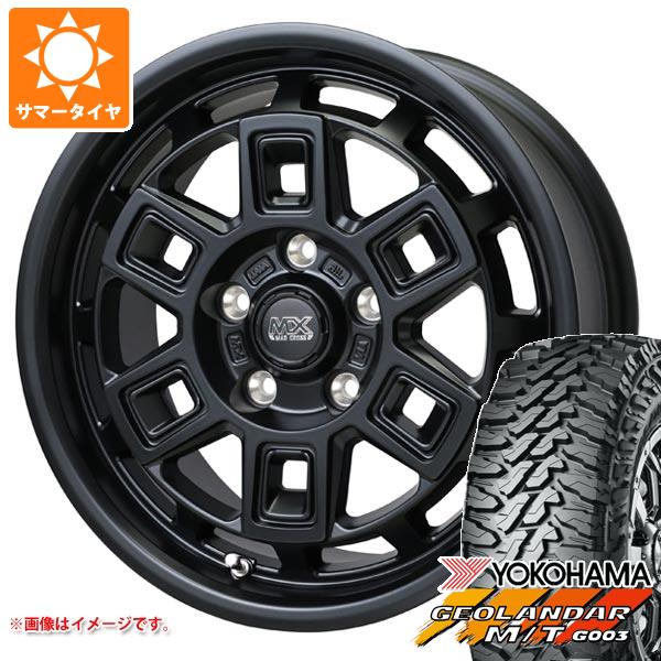 【タイヤ交換対象】デリカD5用 サマータイヤ ヨコハマ ジオランダー M/T G003 LT225/75R16 115/112Q マッドクロス アイヴァー 7.0-16 タイヤホイール4本セット
