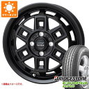 【タイヤ交換対象】エブリイバン DA17V用 サマータイヤ ブリヂストン エコピア R710 145/80R12 80/78N (145R12 6PR相当) マッドクロス アイヴァー 4.0-12 タイヤホイール4本セット