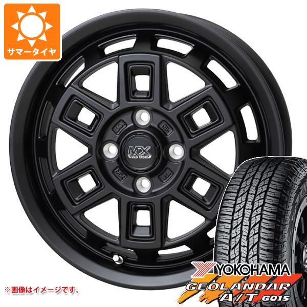 【タイヤ交換対象】キャリイ DA16T用 2025年製 サマータイヤ ヨコハマ ジオランダー A/T G015 165/60R15 77H ブラックレター マッドクロス アイヴァー 4.5-15 タイヤホイール4本セット