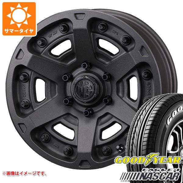 【タイヤ交換対象】ハイエース 200系用 サマータイヤ 2024年製 グッドイヤー イーグル ＃1 ナスカー 215/65R16C 109/107R ホワイトレター クリムソン MG アーマー FF 7.0-16 タイヤホイール4本セット