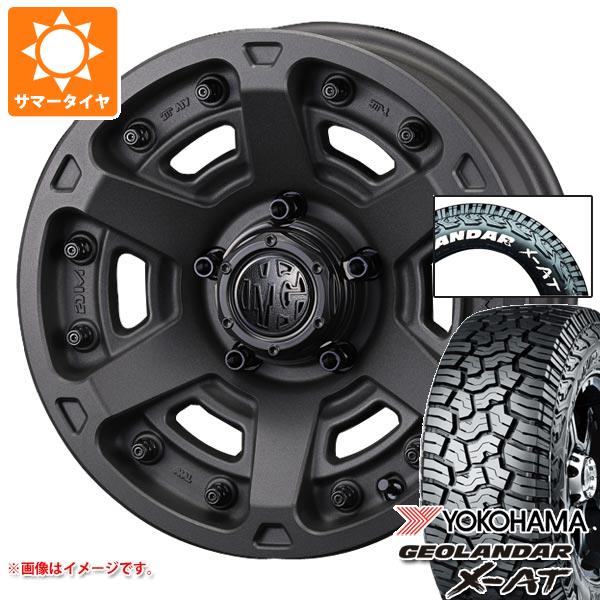 【タイヤ交換対象】ミツビシ アウトランダー GF/GG系用 サマータイヤ ヨコハマ ジオランダー X-AT G016 225/70R16 103S ホワイトレター クリムソン MG アーマー FF 7.0-16 タイヤホイール4本セット