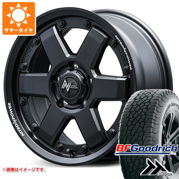 【タイヤ交換対象】エクリプスクロス GK系用 サマータイヤ BFグッドリッチ トレールテレーンT/A 225/65R17 102T アウトラインホワイトレター ナイトロパワー M6 カービン 7.0-17 タイヤホイール4本セット