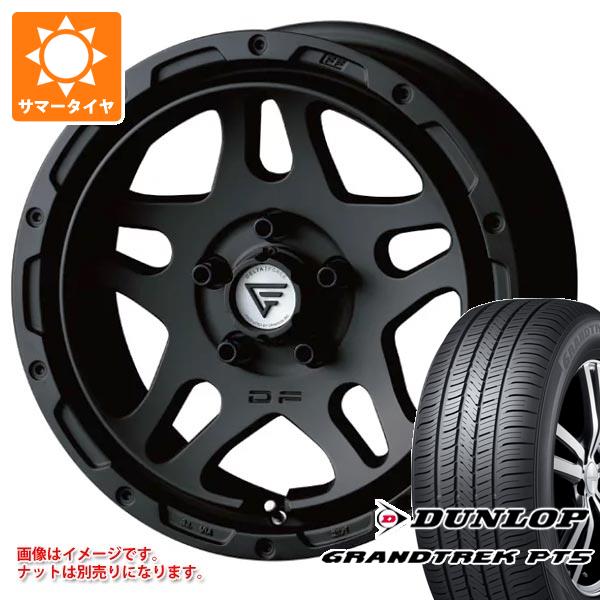 【タイヤ交換対象】エクリプスクロス GK系用 サマータイヤ ダンロップ グラントレック PT5 225/70R16 103H デルタフォース オーバーランダー 7.0-16 タイヤホイール4本セット