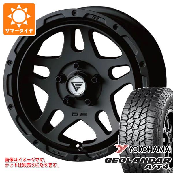【タイヤ交換対象】ミツビシ エクリプスクロス GK系用 サマータイヤ ヨコハマ ジオランダー A/T4 G018 215/70R16 100H ブラックレター デルタフォース オーバーランダー 7.0-16 タイヤホイール4本セット