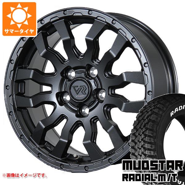 【タイヤ交換対象】エクリプスクロス GK系用 サマータイヤ マッドスター ラジアル M/T 215/70R16 100T ホワイトレター ヴァブロ RR-01 7.0-16 タイヤホイール4本セット