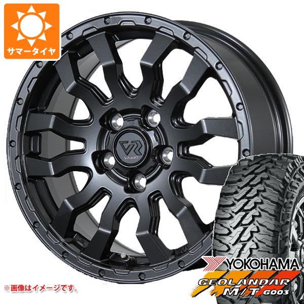 【タイヤ交換対象】エクリプスクロス GK系用 サマータイヤ ヨコハマ ジオランダー M/T G003 225/70R16 103S ヴァブロ RR-01 7.0-16 タイヤホイール4本セット