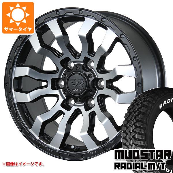 樂天商城 - 【タイヤ交換対象】ハイエース 200系用 サマータイヤ マッドスター ラジアル M/T 195/80R15 107/105N LT ホワイトレター ヴァブロ RR-01 6.0-15 タイヤホイール4本セット