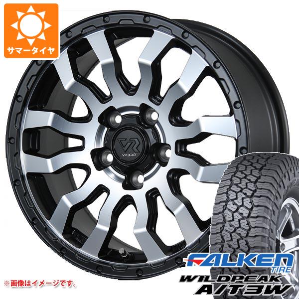 【タイヤ交換対象】エクリプスクロス GK系用 サマータイヤ ファルケン ワイルドピーク A/T3W 235/70R16 109T XL ヴァブロ RR-01 7.0-16 タイヤホイール4本セット