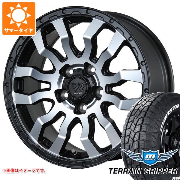 【タイヤ交換対象】エクリプスクロス GK系用 2026年製 サマータイヤ モンスタ テレーングリッパー 215/70R16 107/105Q LT ホワイトレター ヴァブロ RR-01 7.0-16 タイヤホイール4本セット