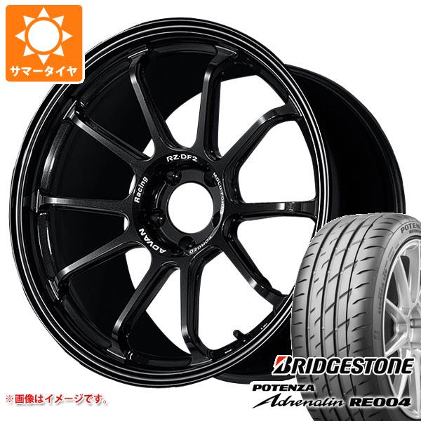 【タイヤ交換対象】サマータイヤ 225/40R19 93W XL ブリヂストン ポテンザ アドレナリン RE004 アドバンレーシング RZ-DF2 8.5-19 タイヤホイール4本セット(2)