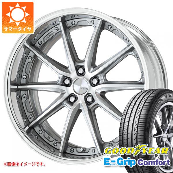 【タイヤ交換対象】サマータイヤ 245/35R20 95W XL グッドイヤー エフィシエントグリップコンフォート ワーク ランベック LS10 8.5-20 タイヤホイール4本セット