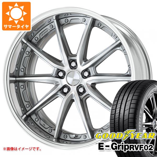 【タイヤ交換対象】サマータイヤ 235/50R18 101W XL グッドイヤー エフィシエントグリップ RVF02 ワーク ランベック LS10 8.0-18 タイヤホイール4本セット