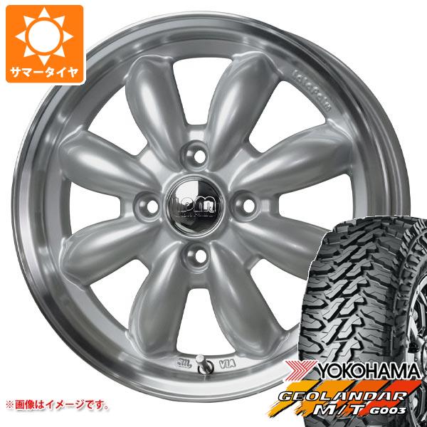 【タイヤ交換対象】キャリイ DA16T用 サマータイヤ ヨコハマ ジオランダー M/T G003 145/80R12 80/78N LT ララパーム カップ2 4.0-12 タイヤホイール4本セット