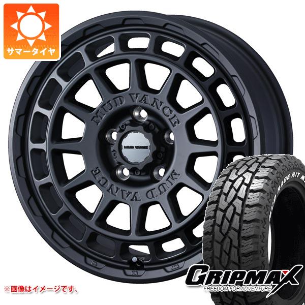 【タイヤ交換対象】エクリプスクロス GK系用 サマータイヤ グリップマックス マッドレイジ R/T MAX LT215/70R16 100/97R ホワイトレター マッドヴァンスX タイプF 7.0-16 タイヤホイール4本セット