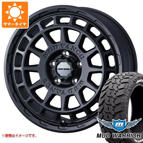 【タイヤ交換対象】エクリプスクロス GK系用 サマータイヤ モンスタ マッドウォーリアー LT235/70R16 104/101Q ホワイトレター マッドヴァンスX タイプF 7.0-16 タイヤホイール4本セット