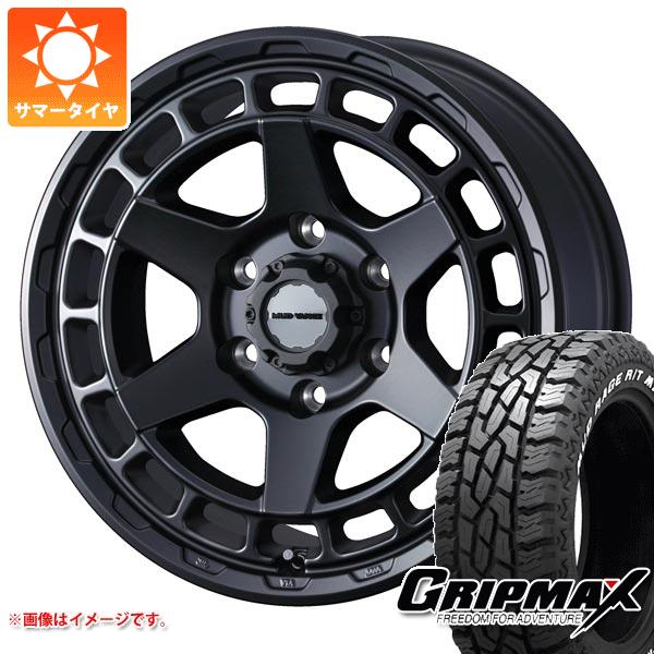 【タイヤ交換対象】NV350キャラバン E26用 サマータイヤ グリップマックス マッドレイジ R/T MAX LT215/70R16 100/97R ホワイトレター マッドヴァンスX タイプS 6.5-16 タイヤホイール4本セット