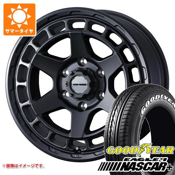 【タイヤ交換対象】NV350キャラバン E26用 2025年製 サマータイヤ グッドイヤー イーグル ＃1 ナスカープラス 215/65R16C 109/107R ホワイトレター マッドヴァンスX タイプS 6.5-16 タイヤホイール4本セット