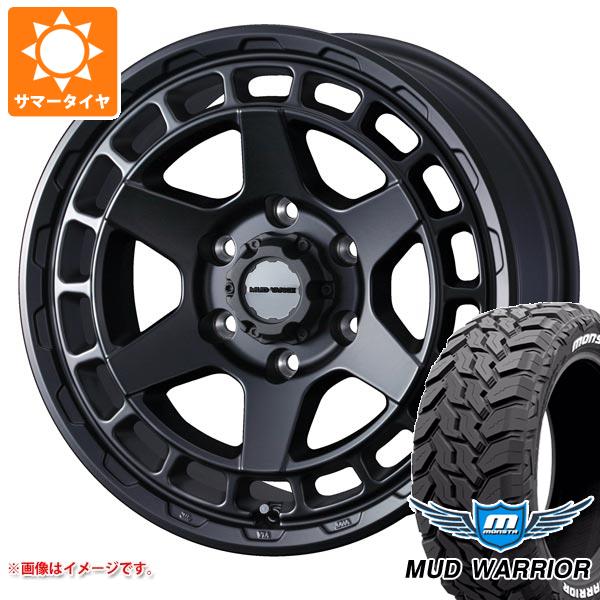 【タイヤ交換対象】ランドクルーザー プラド 150系用 サマータイヤ モンスタ マッドウォーリアー LT265/70R17 121/118Q ホワイトレター マッドヴァンスX タイプS 8.0-17 タイヤホイール4本セット