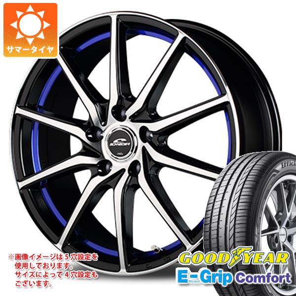 【タイヤ交換対象】サマータイヤ 165/55R14 72V グッドイヤー エフィシエントグリップコンフォート シュナイダー RX810 4.5-14 タイヤホイール4本セット