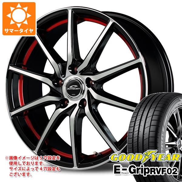 【タイヤ交換対象】サマータイヤ 205/55R16 94V XL グッドイヤー エフィシエントグリップ RVF02 シュナイダー RX810 6.5-16 タイヤホイール4本セット