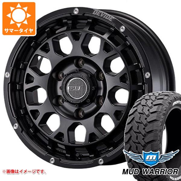 【タイヤ交換対象】NV350キャラバン E26用 2026年製 サマータイヤ モンスタ マッドウォーリアー LT215/70R16 107/105Q ホワイトレター SSR ディバイド G:M 6.5-16 タイヤホイール4本セット