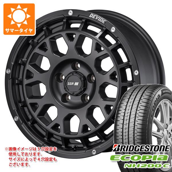 【タイヤ交換対象】サマータイヤ 165/55R14 72V ブリヂストン エコピア NH200C SSR ディバイド G:M 4.5-14 タイヤホイール4本セット