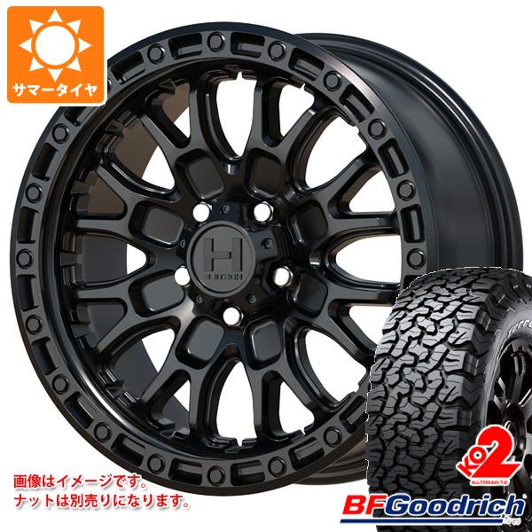 【タイヤ交換対象】5本セット ジープ ラングラー JK/JL系用 サマータイヤ BFグッドリッチ オールテレーンT/A KO2 33x12.50R17LT 120S ブラックレター ホスタイル H135 リッジクレスト タイヤホイール5本セット