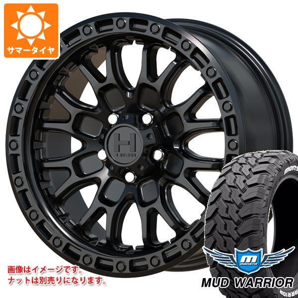 【タイヤ交換対象】ジープ ラングラー JK/JL系用 サマータイヤ モンスタ マッドウォーリアー LT265/70R17 121/118Q ホワイトレター ホスタイル H135 リッジクレスト タイヤホイール4本セット