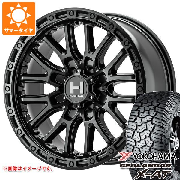 【タイヤ交換対象】ハイラックスサーフ215系用 サマータイヤ ヨコハマ ジオランダー X-AT G016 265/65R17 116T XL ブラックレター ホスタイル H135 リッジクレスト 8.0-17 タイヤホイール4本セット