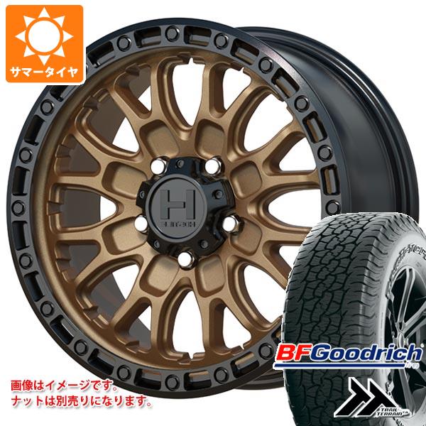 【タイヤ交換対象】CX-5 KE/KF系用 サマータイヤ BFグッドリッチ トレールテレーンT/A 225/65R17 102T アウトラインホワイトレター ホスタイル H135 リッジクレスト 8.0-17 タイヤホイール4本セット