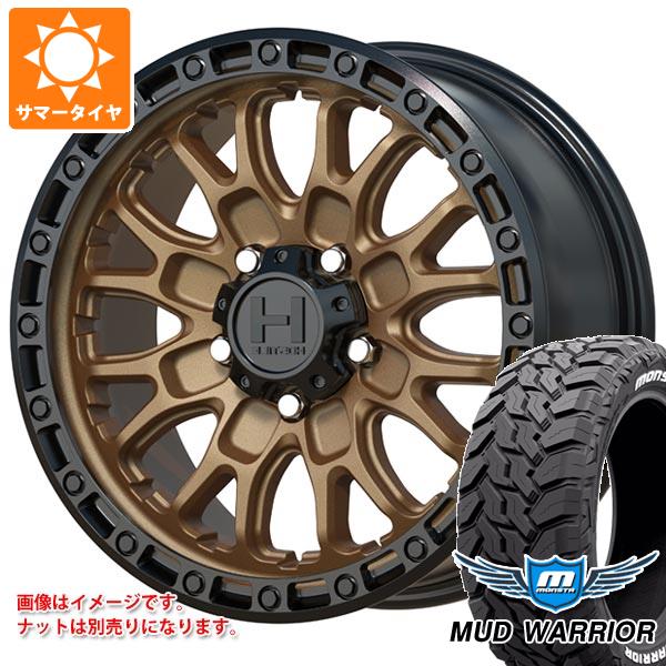 【タイヤ交換対象】ジープ ラングラー JK/JL系用 サマータイヤ モンスタ マッドウォーリアー LT265/70R17 121/118Q ホワイトレター ホスタイル H135 リッジクレスト タイヤホイール4本セット