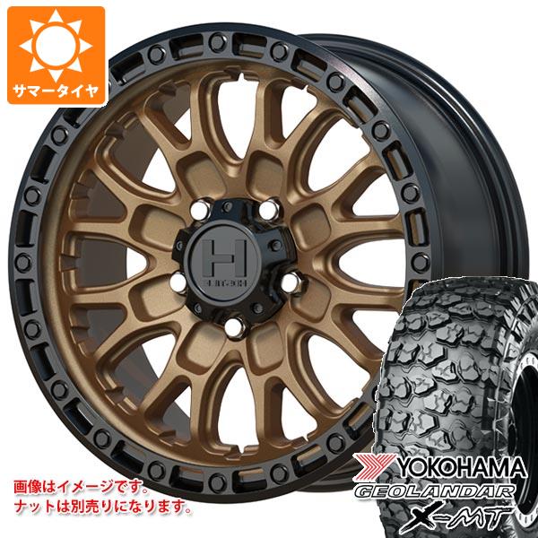 Rakuten - 【タイヤ交換対象】ジープ ラングラー JK/JL系用 サマータイヤ ヨコハマ ジオランダー X-MT G005 35x12.50R17 LT 121Q ホスタイル H135 リッジクレスト タイヤホイール4本セット