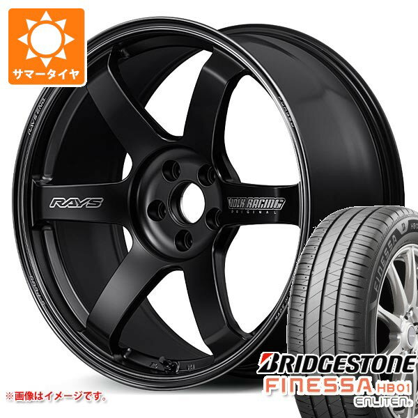 【タイヤ交換対象】サマータイヤ 245/45R19 102W XL ブリヂストン フィネッサ HB01 レイズ ボルクレーシング TE37 サーガ Sプラス ブラックシャドー 8.5-19 タイヤホイール4本セット