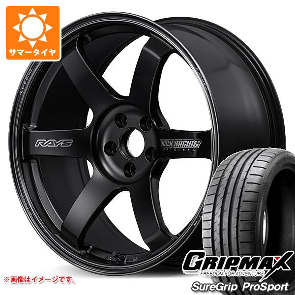 【タイヤ交換対象】サマータイヤ 245/40R20 99Y XL グリップマックス シュアグリップ プロスポーツ レイズ ボルクレーシング TE37 サーガ Sプラス ブラックシャドー 8.5-20 タイヤホイール4本セット