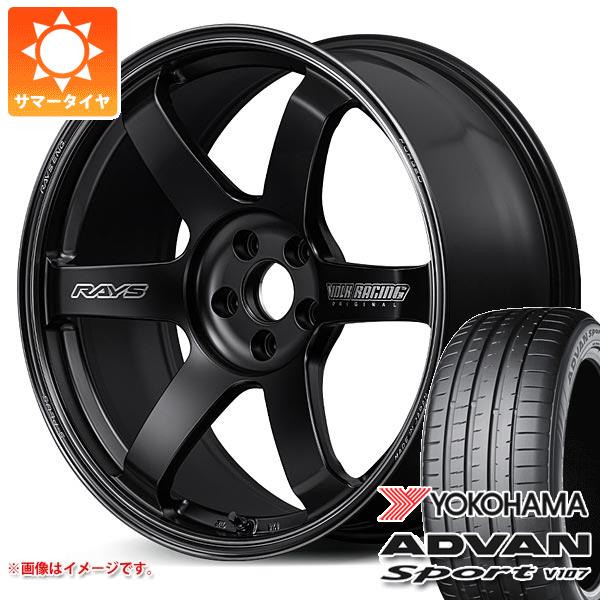 【タイヤ交換対象】サマータイヤ 245/45R20 103W XL ヨコハマ アドバンスポーツV107 ★ BMW承認 V107E レイズ ボルクレーシング TE37 サーガ Sプラス ブラックシャドー 8.5-20 タイヤホイール4本セット