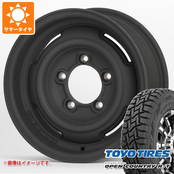 【タイヤ交換対象】ジムニーシエラ JB74W用 サマータイヤ トーヨー オープンカントリー R/T 195/80R15 96Q ブラックレター アピオ ワイルドボア SR プラス 6.0-15 タイヤホイール4本セット