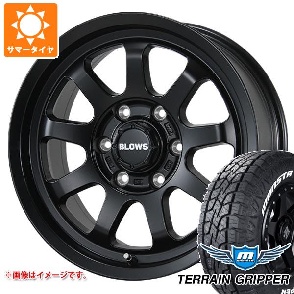 【タイヤ交換対象】トヨタ ランドクルーザー プラド 150系用 サマータイヤ モンスタ テレーングリッパー 265/70R17 115T ホワイトレター ブロウズ ロブ9 7.5-17 タイヤホイール4本セット