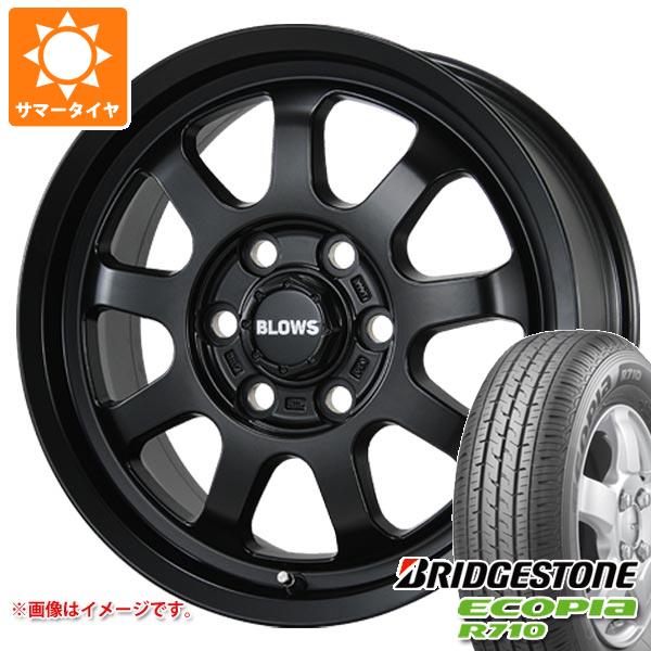 【タイヤ交換対象】トヨタ ハイエース 200系用 サマータイヤ ブリヂストン エコピア R710 195/80R15 107/105N ブロウズ ロブ9 6.0-15 タイヤホイール4本セット