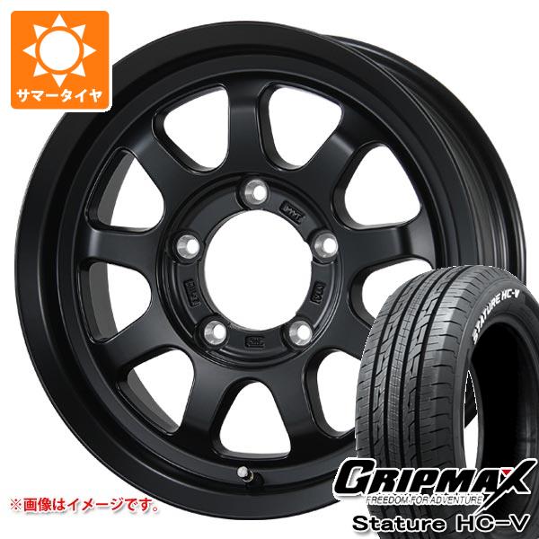 【タイヤ交換対象】5本セット スズキ ジムニーノマド JC74W用 サマータイヤ グリップマックス スタチャー HC-V 195/80R15LT 107/105Q ホワイトレター ブロウズ ロブ9 5.5-15 タイヤホイール5本セット