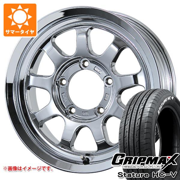 【タイヤ交換対象】5本セット スズキ ジムニーノマド JC74W用 サマータイヤ グリップマックス スタチャー HC-V 195/80R15LT 107/105Q ホワイトレター ブロウズ ロブ9 5.5-15 タイヤホイール5本セット