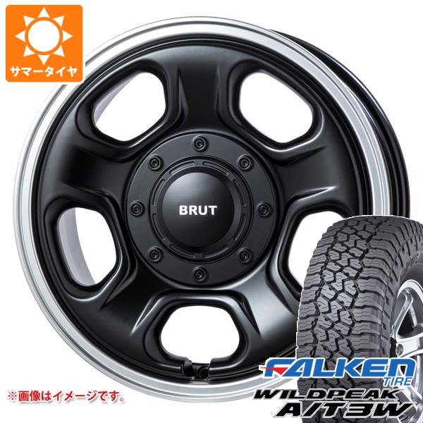 【タイヤ交換対象】ミツビシ エクリプスクロス GK系用 サマータイヤ ファルケン ワイルドピーク A/T3W 235/70R16 109T XL ブルート BR-33 6.5-16 タイヤホイール4本セット