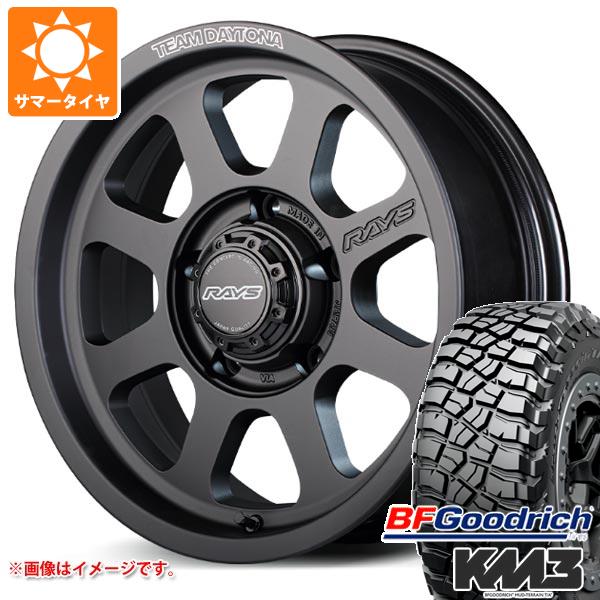 【タイヤ交換対象】5本セット スズキ ジムニーシエラ JB74W用 サマータイヤ BFグッドリッチ マッドテレーンT/A KM3 LT225/75R16 115/112Q レイズ デイトナ D108 6.0-16 タイヤホイール5本セット