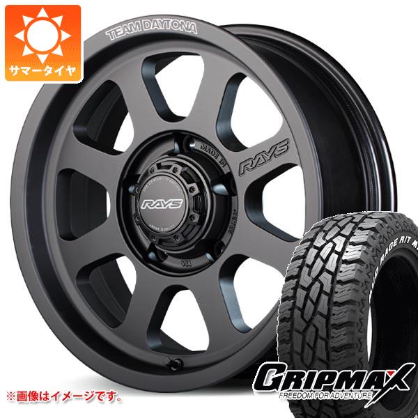 【タイヤ交換対象】5本セット スズキ ジムニーシエラ JB74W用 サマータイヤ グリップマックス マッドレイジ R/T MAX LT185/85R16 105/103Q ホワイトレター レイズ デイトナ D108 6.0-16 タイヤホイール5本セット