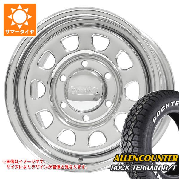 【タイヤ交換対象】ニッサン NV350キャラバン E26用 サマータイヤ オーレンカウンター ロックテレーン R/T 215/65R16C 109/107Q ホワイトレター デイトナズ G2 6.5-16 タイヤホイール4本セット