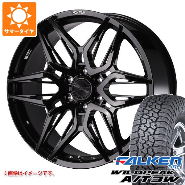 【タイヤ交換対象】トヨタ ランドクルーザー300用 サマータイヤ ファルケン ワイルドピーク A/T3W 275/55R20 117T XL SSR ディバイド LG-F 9.0-20 タイヤホイール4本セット