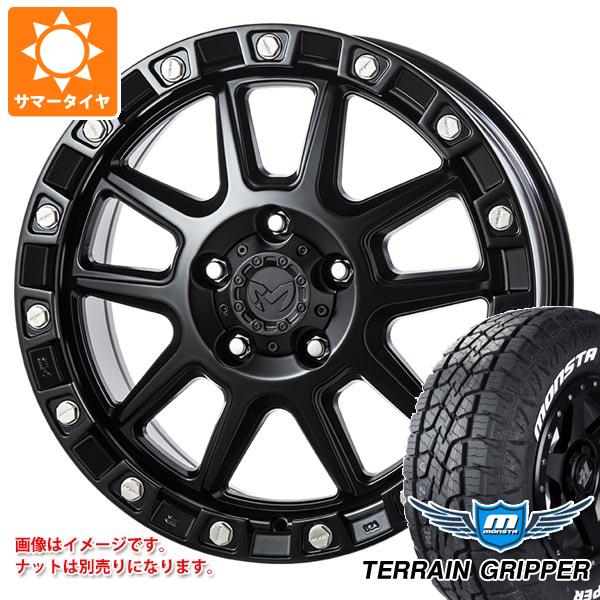 【タイヤ交換対象】ジープ ラングラー JK/JL系用 サマータイヤ モンスタ テレーングリッパー LT285/65R18 125/122Q ホワイトレター MKW M205 タイヤホイール4本セット