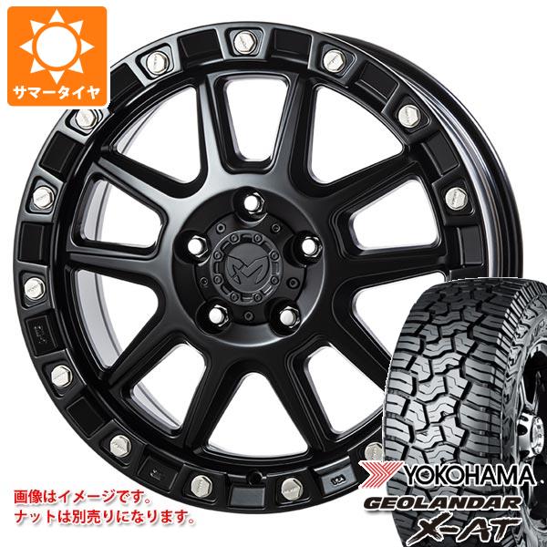 【タイヤ交換対象】ジープ ラングラー JK/JL系用 サマータイヤ ヨコハマ ジオランダー X-AT G016 285/65R18 116T ブラックレター MKW M205 タイヤホイール4本セット