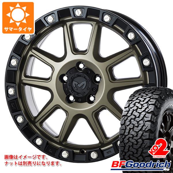【タイヤ交換対象】ジープ ラングラー JK/JL系用 サマータイヤ BFグッドリッチ オールテレーンT/A KO2 33x12.50R18LT 118S ブラックレター MKW M205 タイヤホイール4本セット