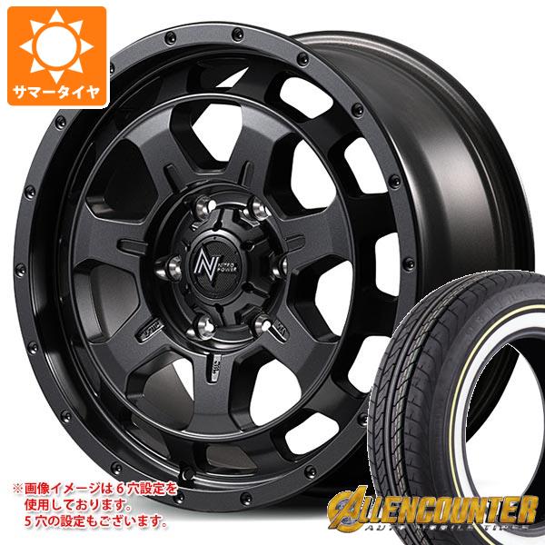 【タイヤ交換対象】トヨタ ハイエース 200系用 サマータイヤ オーレンカウンター クラシックオーバル 215/65R16C 109/107T ホワイト/イエローリボン ナイトロパワー M7 ファランクス 6.5-16 タイヤホイール4本セット
