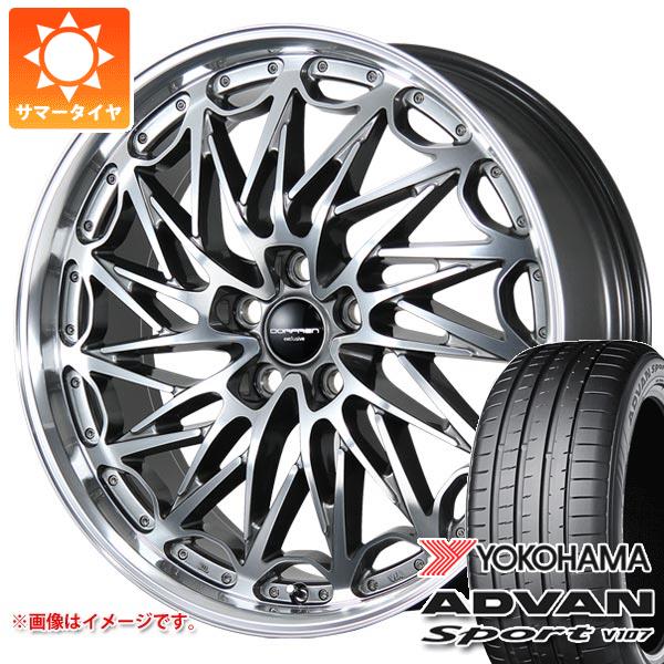 【タイヤ交換対象】レクサス NX 20系用 サマータイヤ ヨコハマ アドバンスポーツV107 255/40ZR21 (102Y) XL ドルフレン エクスクルーシブ TLM-02 8.5-21 タイヤホイール4本セット
